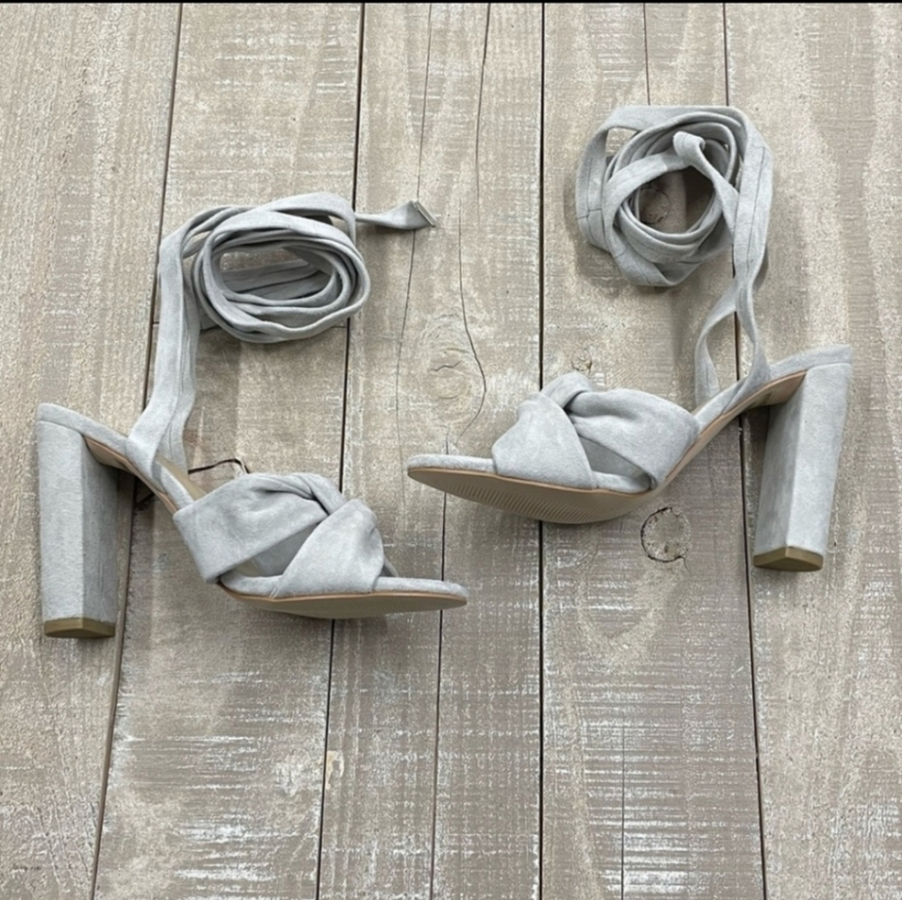 the mode collective kimber sandal lace up heels (oyster)